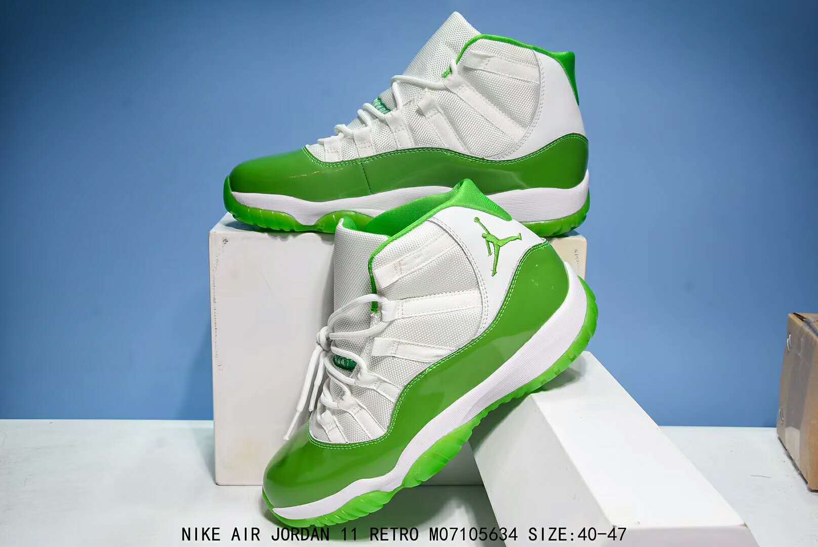 New Air Jordan 11 Retro Apple Green Shoes